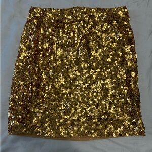 Gold skirt